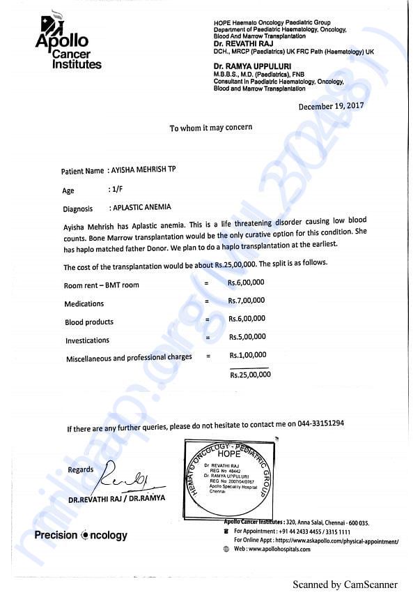 Estimation Letter