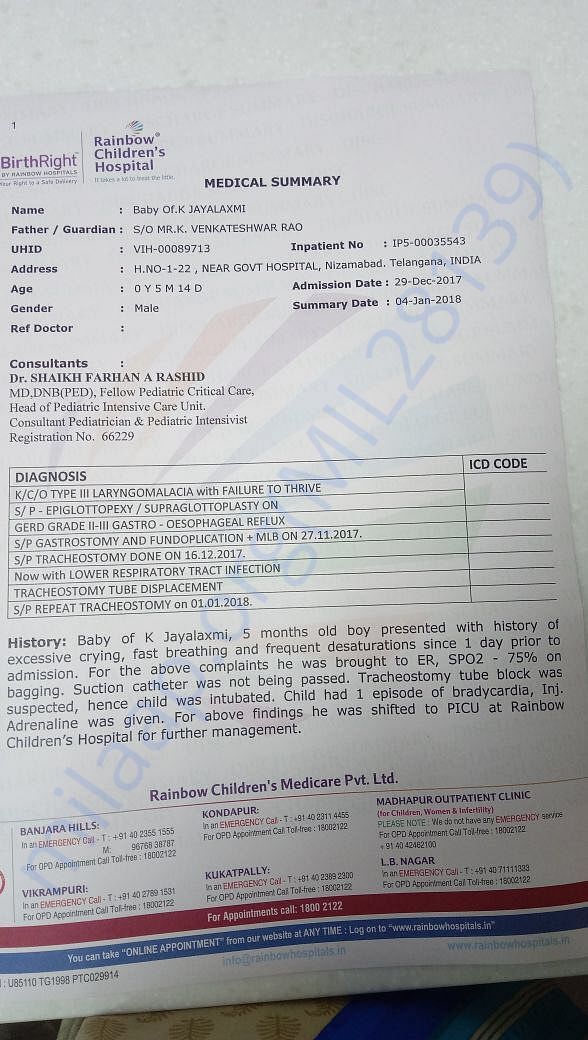 Hospital documents
