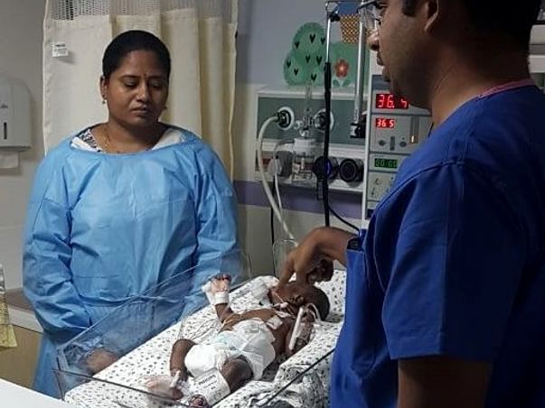 5 month old preterm baby battling to survive