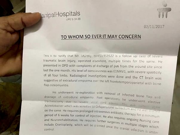 Help Moorthy Afford His Medical Treatment