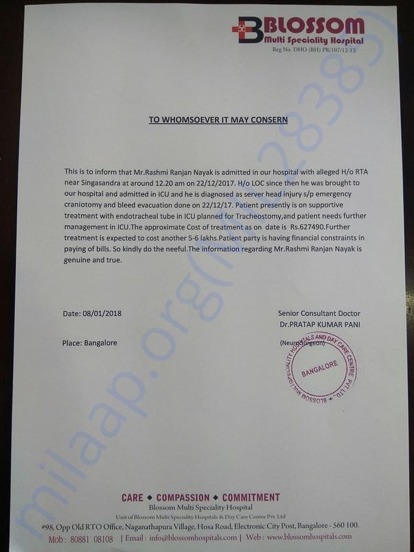 Medical certificate