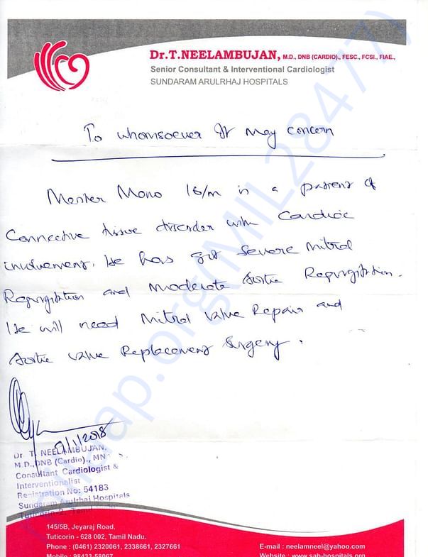 Dr certificate