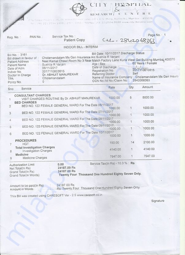 City Hospital Discharge Summary