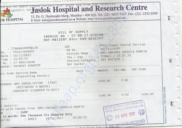 Jaslok Hospital OPD Consultation