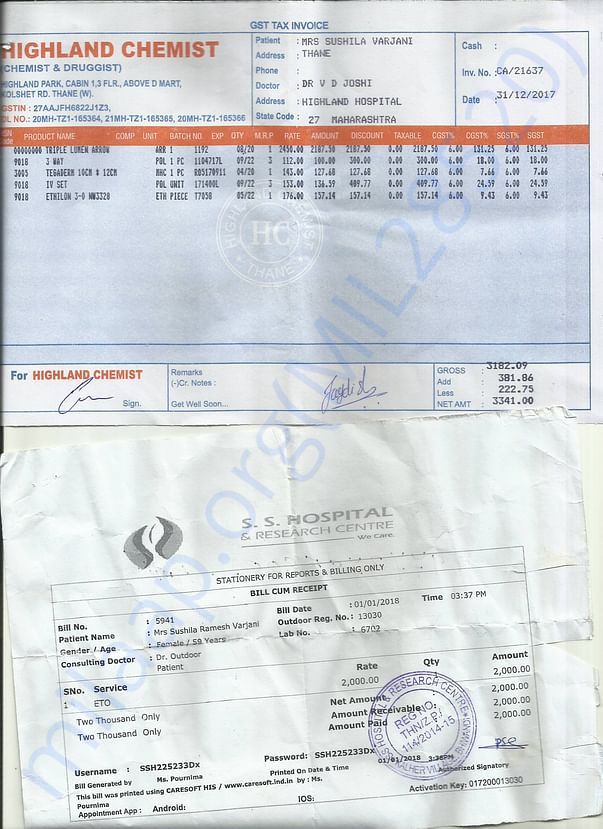Medicine Bills and ETO