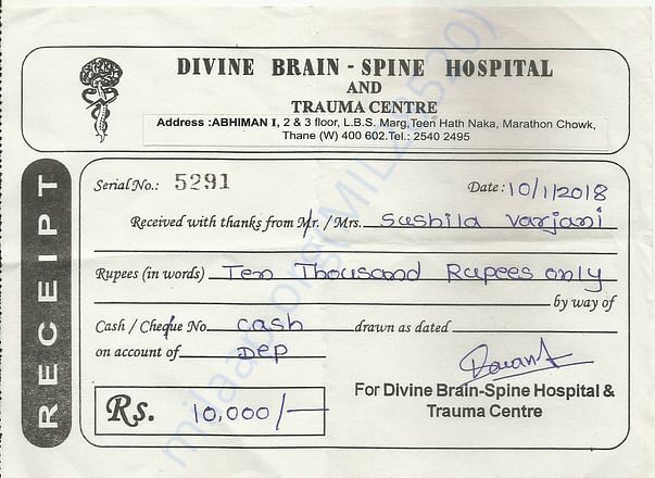 Deposit of Divine Hospital