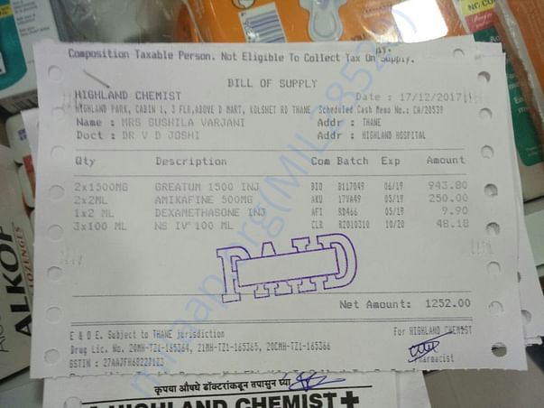 Medicine Bills