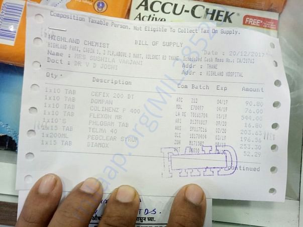 Medicine Bills