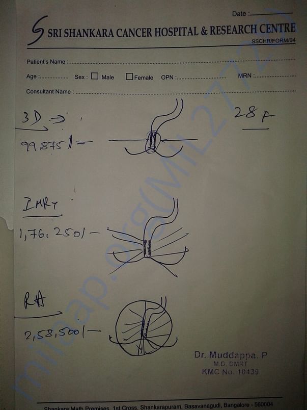 Radio therapy estimation