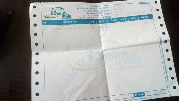 Medicine bills