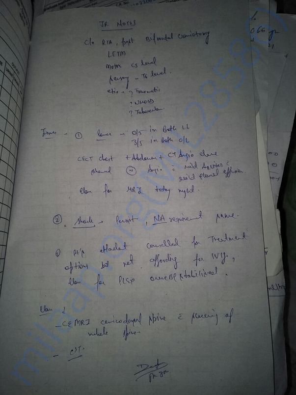 Doctor notes