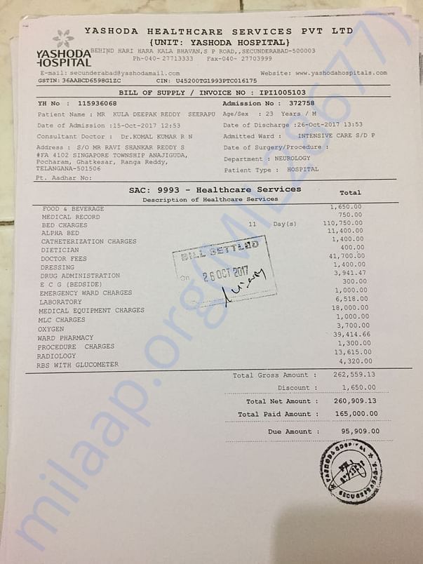 Yashoda Bill1