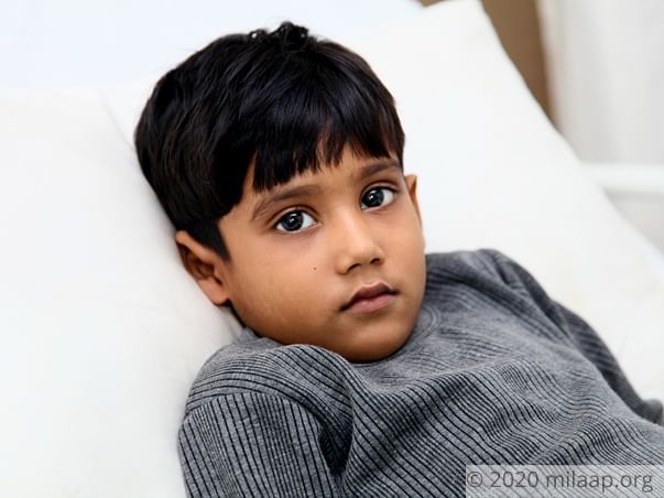 At just the age of 5, Priyanshu has to fight a cancerous tumor