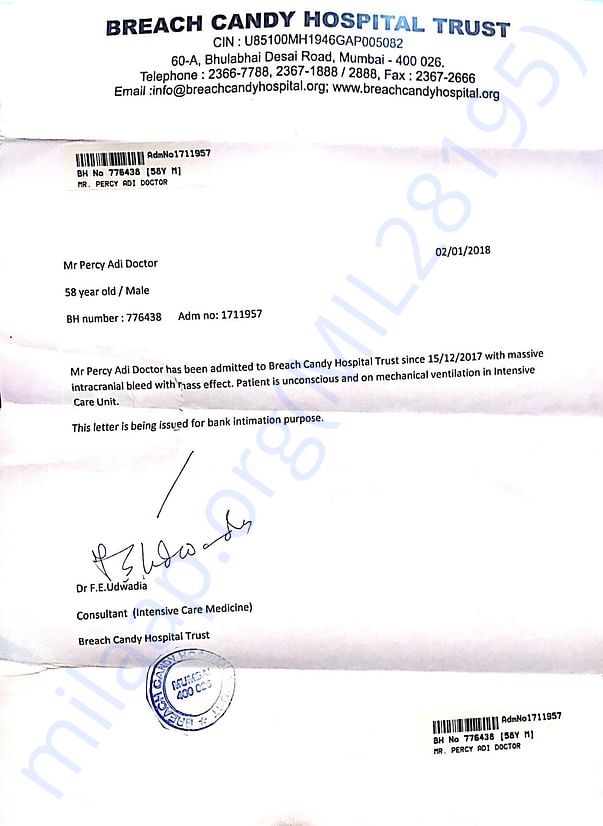 Medical certificate