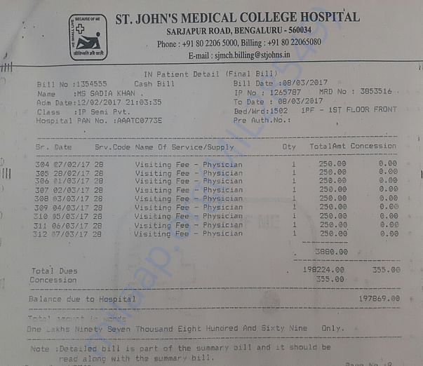 Previous bill