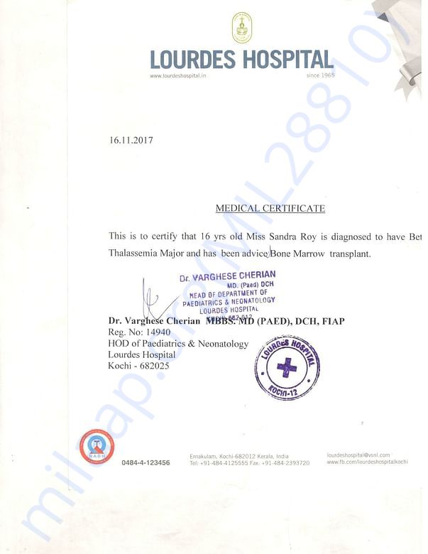MEDICAL CERTIFICATE