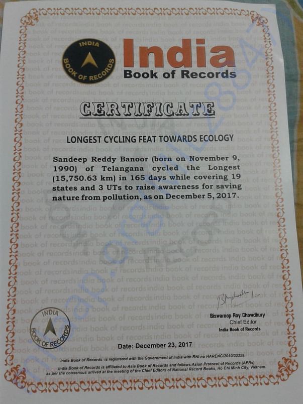 Record Approved Certificate