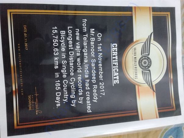 Record Approved Certificate