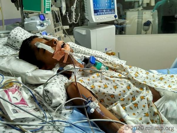 10-year-old Navadeep is on ventilator support and needs our help