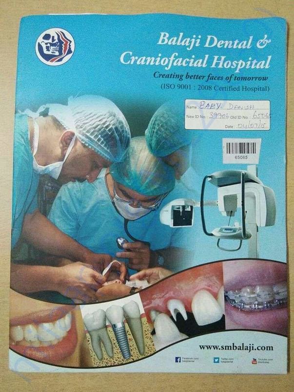 Dr. S. M . Balajis file .... He will do surgery to Danish