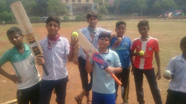 Students with new equipments