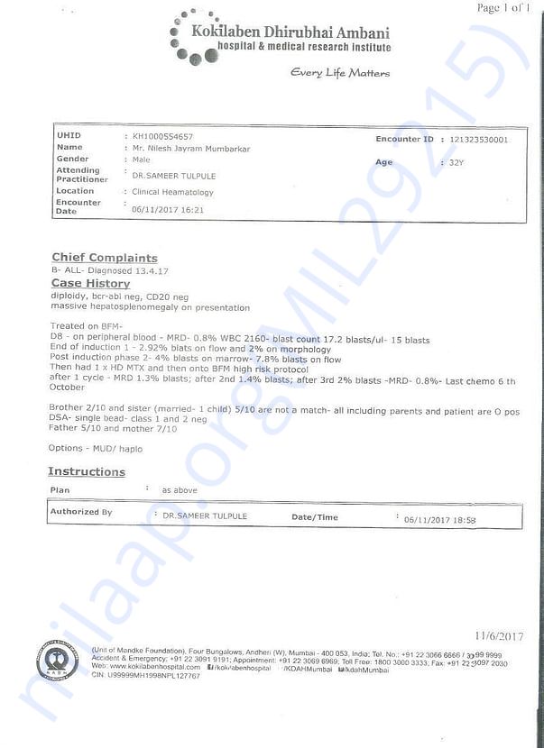 Medical Certificate
