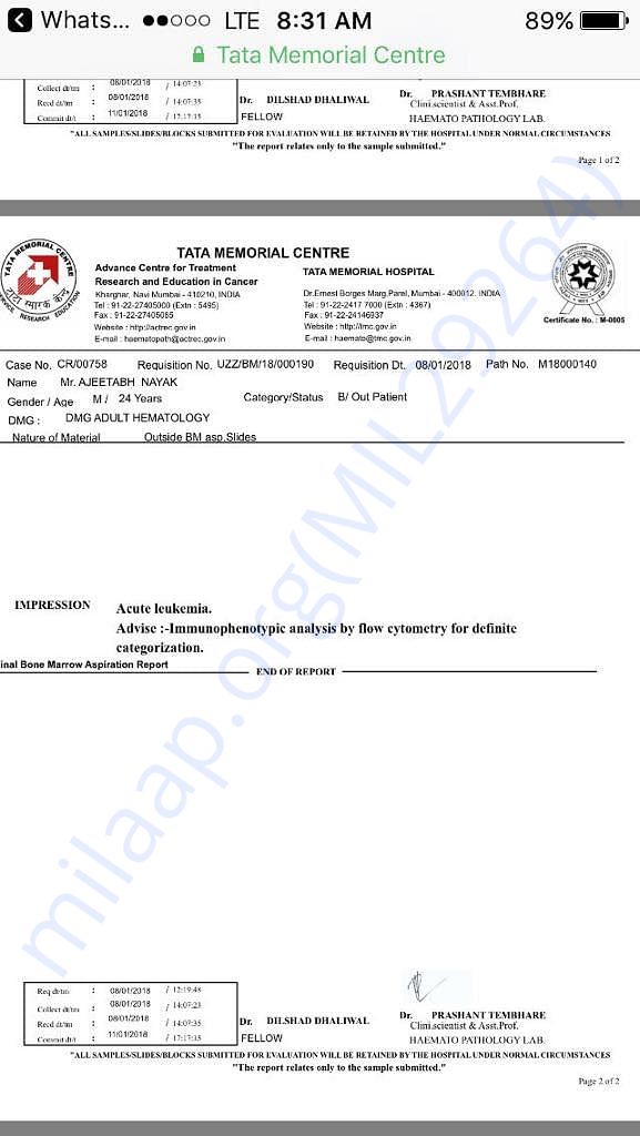 Medical Report 1