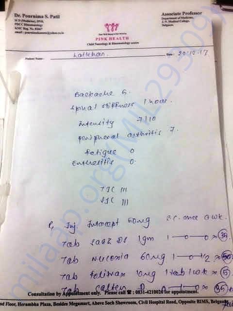 Prescription from Doctor
