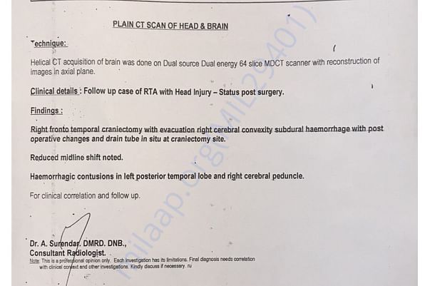 Medical report