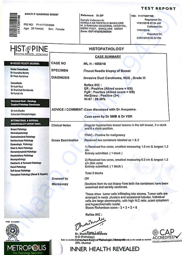Biospy Report.