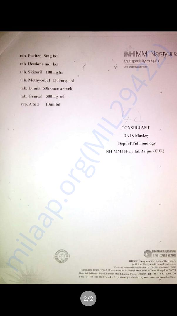 NHMMI HOSPITAL REPORT