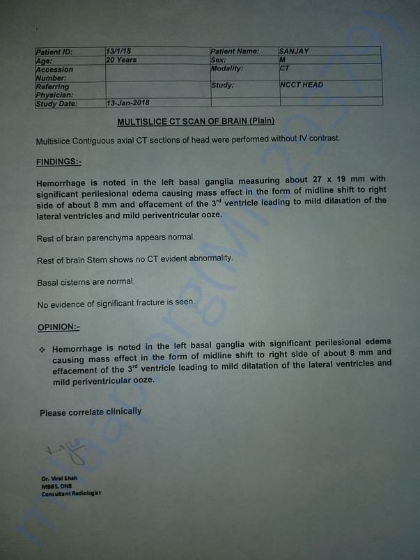 His report
