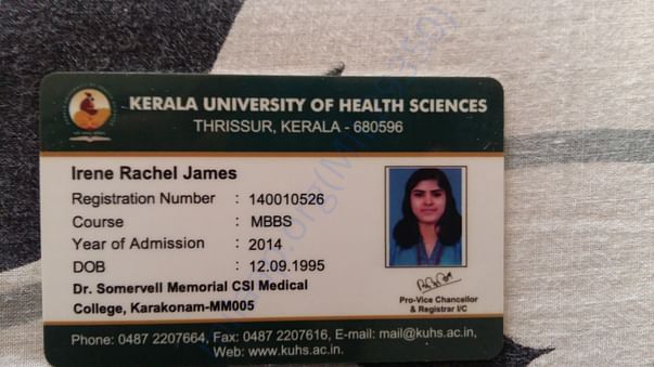 Kerala university of Health Science Identity card