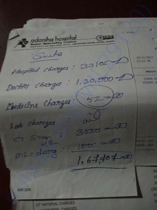 Hospital Bill of Sneha
