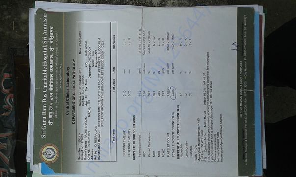 LAST REPORT OF HOSPITAL