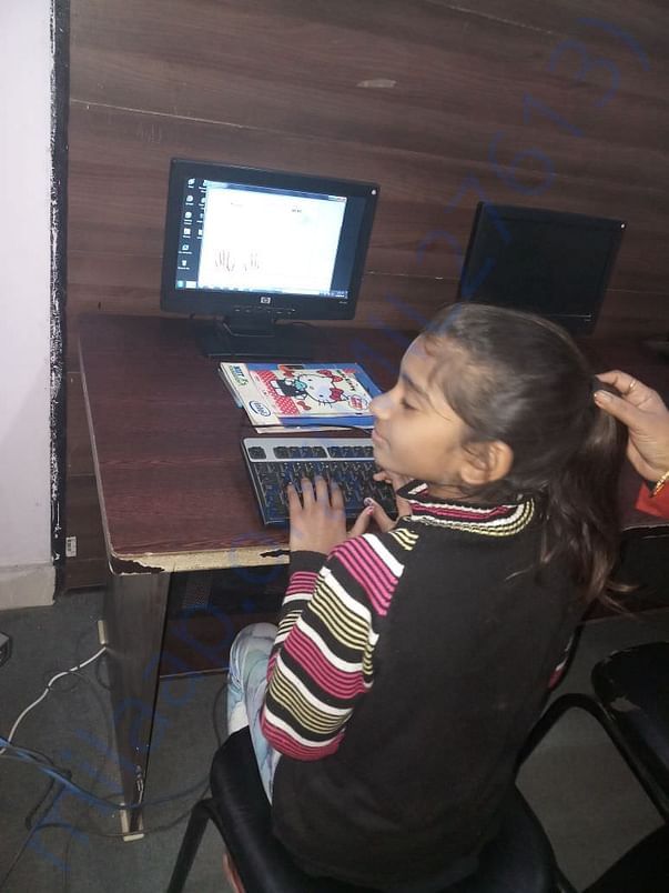 Sanjana has started her Computer Classes.