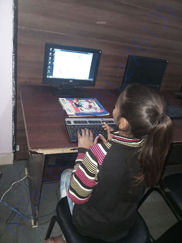 Sanjana has started her Computer Classes.