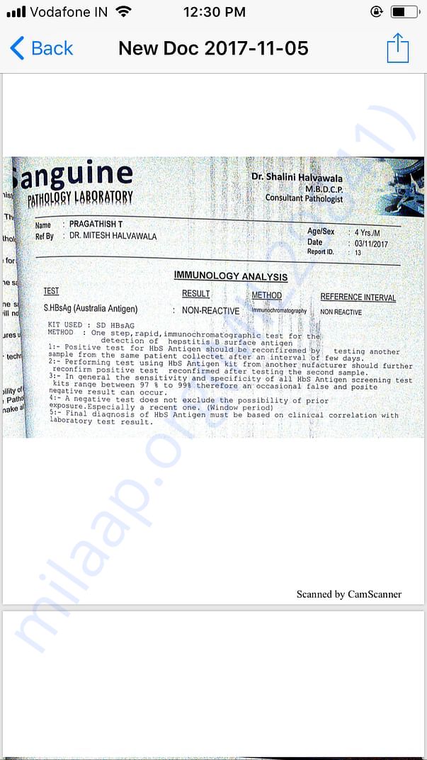 Immunology analysis
