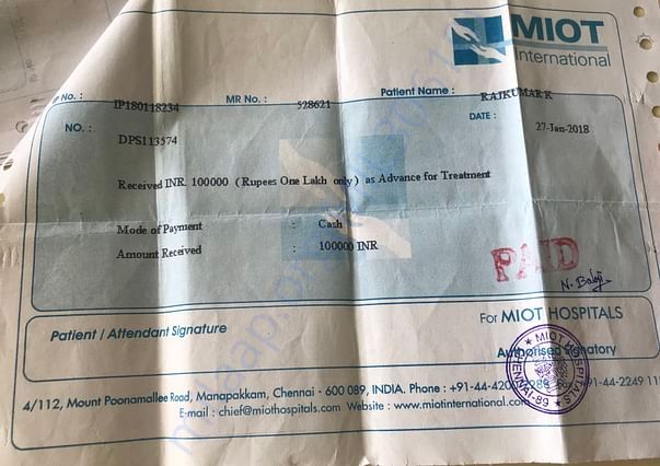 Medical Receipts