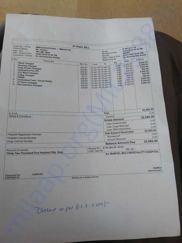 Previous surgery Bill