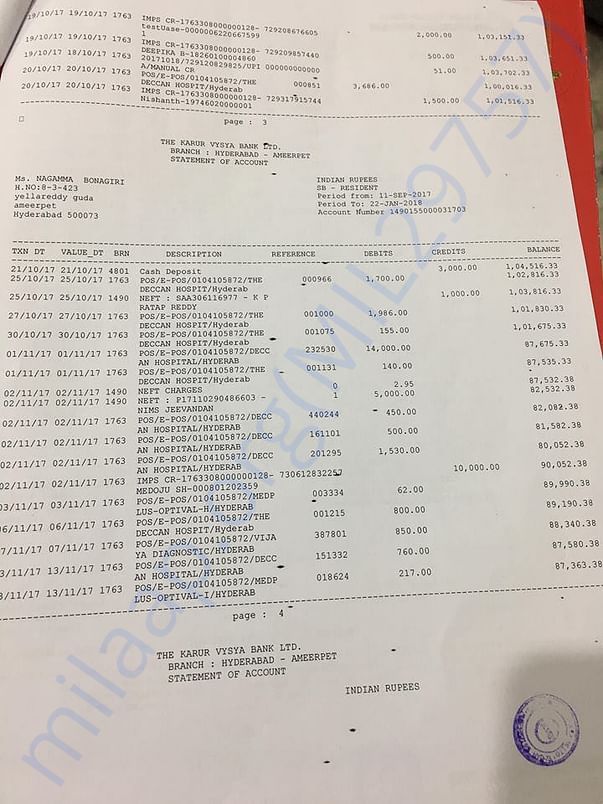 Hospital bills