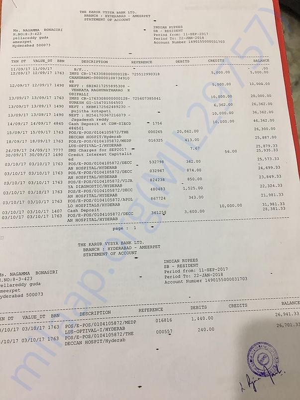 hospital bills