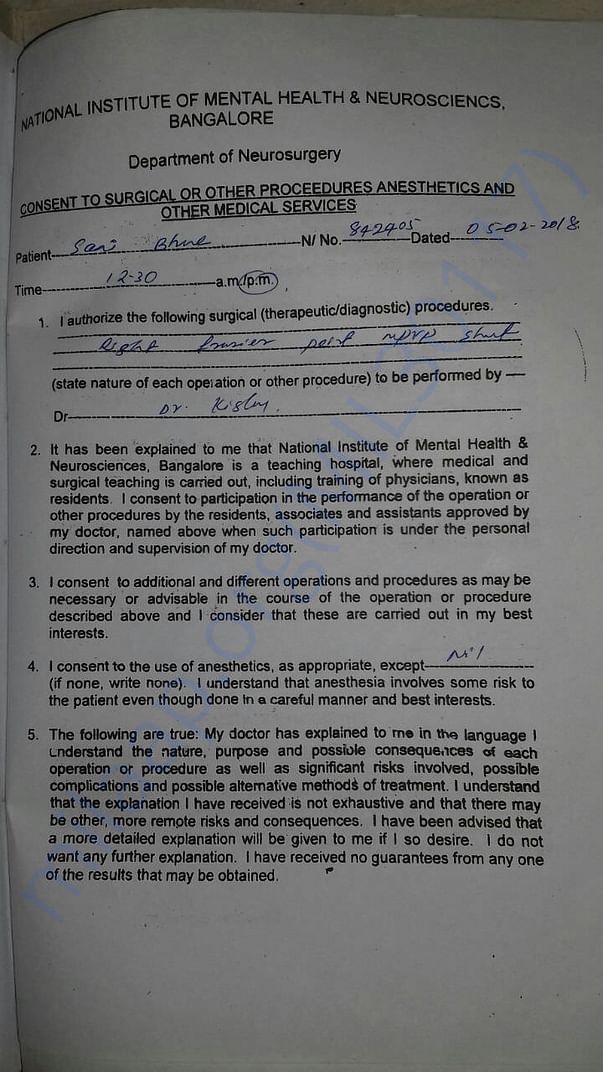 Medical report