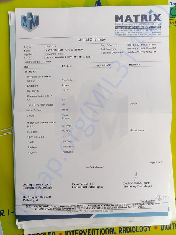 URINE REPORT