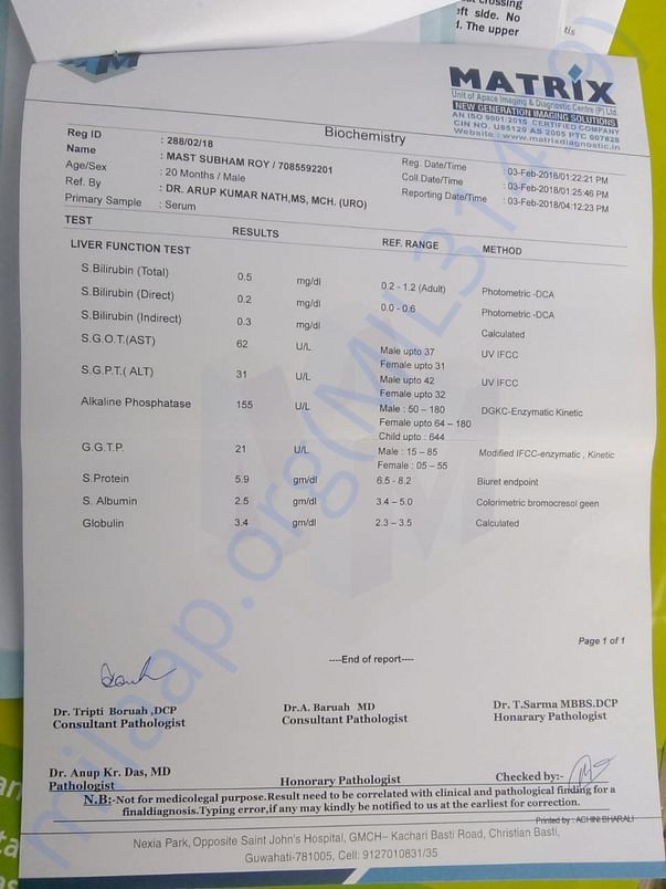 SERUM REPORT