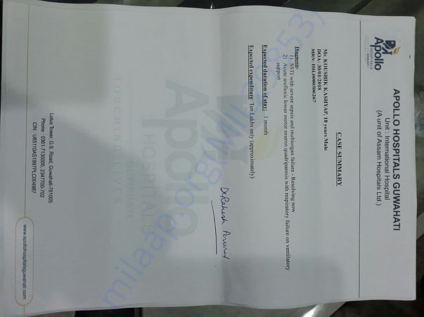 Treatment Required approximate cost