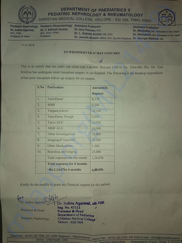 Treatment estimation letter six months