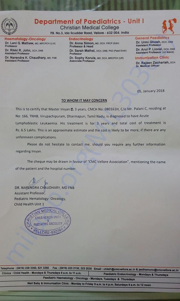 Estimate letter