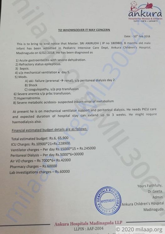 Estimation Letter