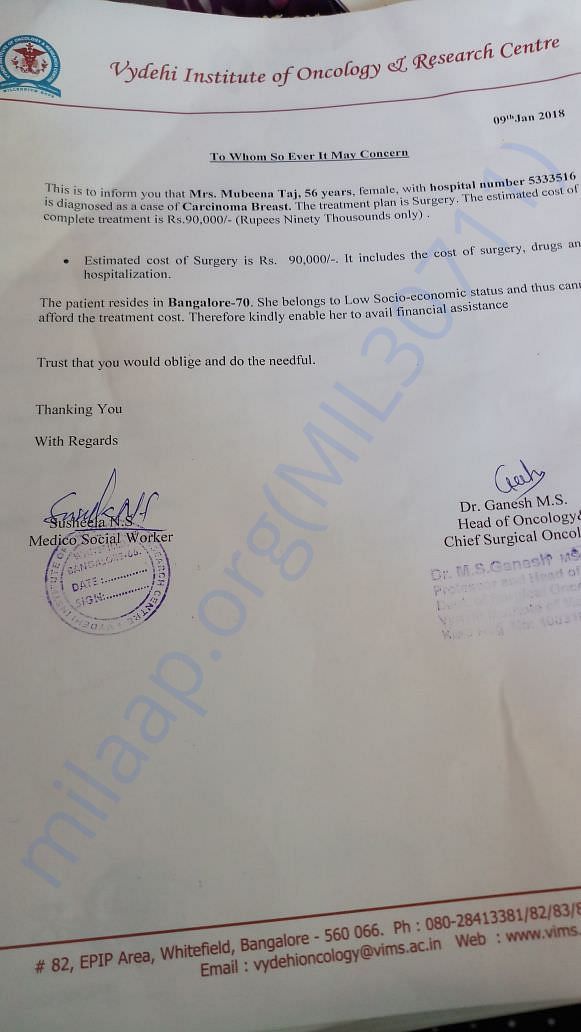 Estimate Letter